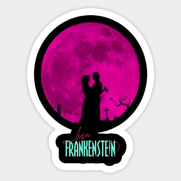 Lisa Frankenstein Movie, Kathryn Newton Cole Sprouse 2024 Comedy Horror Romance Sticker by octavio may berry